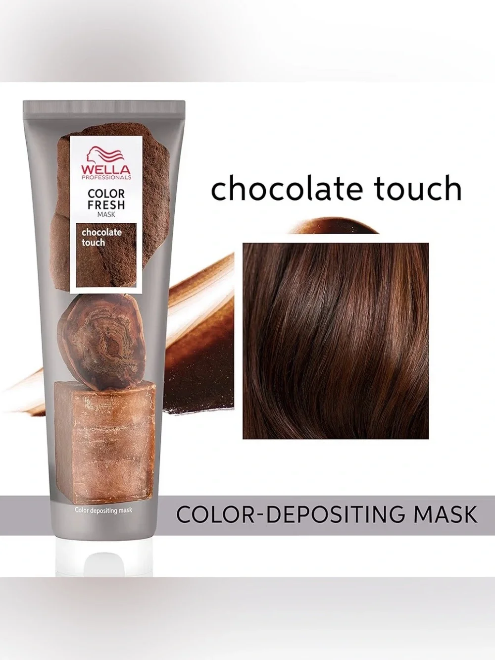 Wella Color Fresh Mask Chocolate Touch Color Depositing Hair Mask 2 Pack 5oz Ea